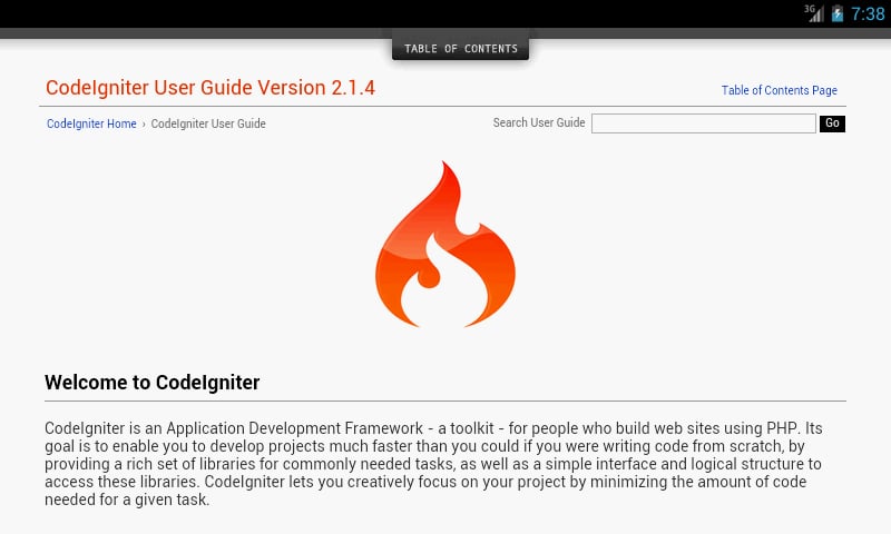 Codeigniter User Guide截图4