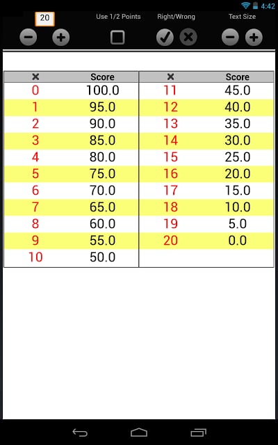 Easy Grade: Half Pts EZ Grader截图1