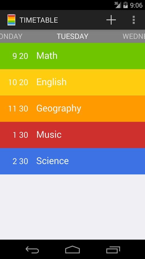 彩虹课程表:Class Timetable截图4