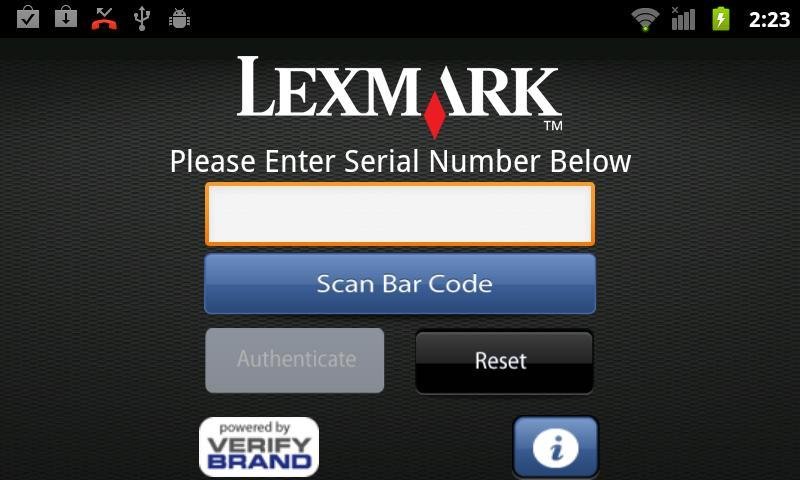 Lexmark ID截图1