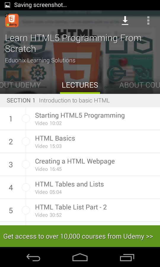 Learn Free HTML5 Tutoria...截图5