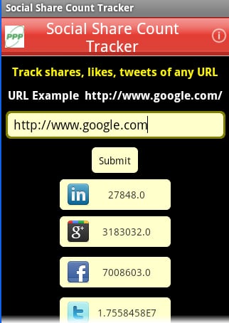 Social Share Count Tracker截图6