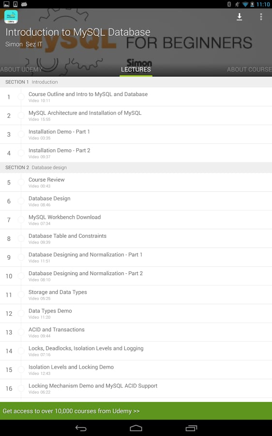 Basic MySQL Database截图4