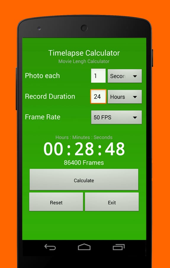 TimeLapse Calculator截图4