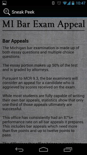 MI Bar Exam Appeal截图2