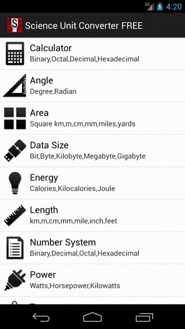 Science Unit Converter FREE截图1