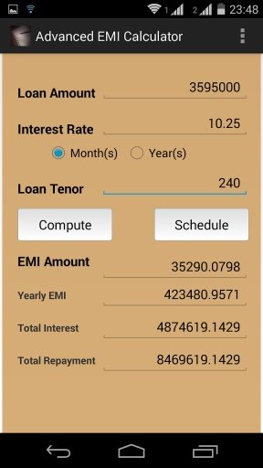 Advanced EMI Calculator截图3