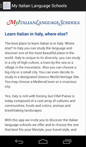 My Italian Language Schools截图2