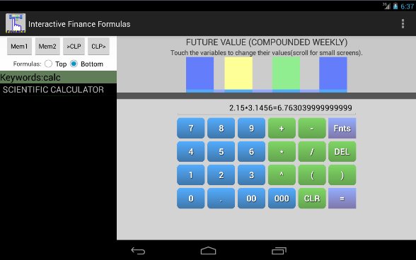 Finance Formulas截图6