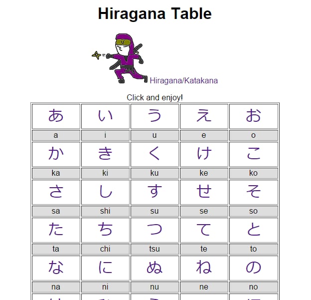 HIRAGANA NINJA截图1