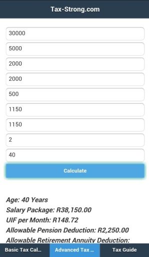 Tax Strong Calculator截图1