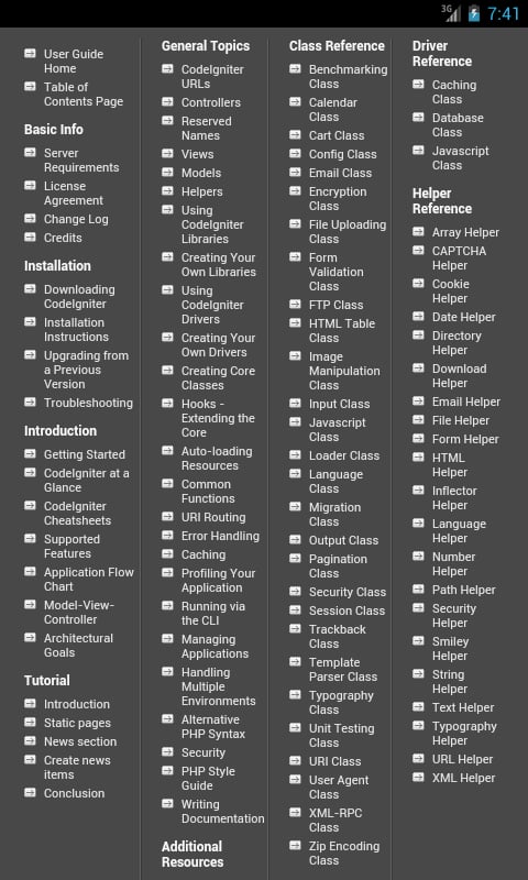 Codeigniter User Guide截图2