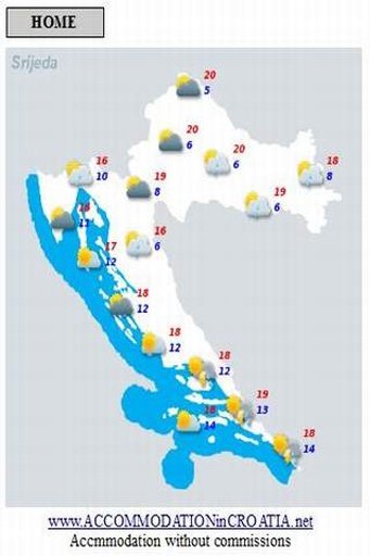 Weather in&nbsp;Croatia截图4