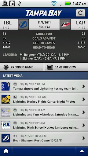 Tampa Bay Lightning Mobile截图6