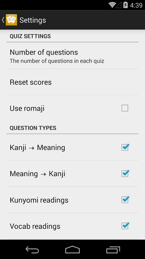 Kanji Quiz N2截图1