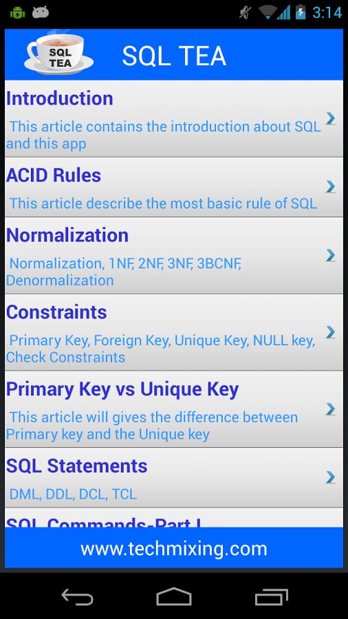 SQL Tea截图1