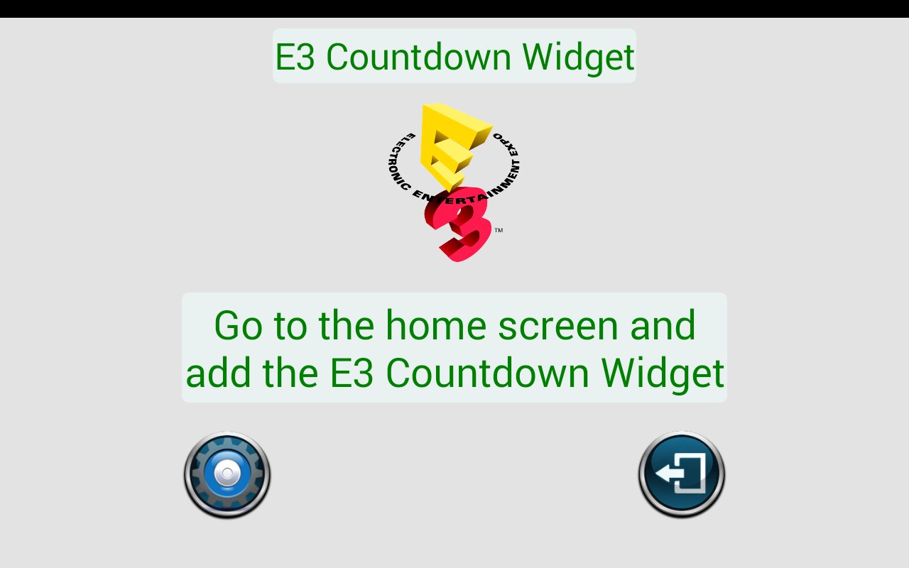 E3 Countdown Widget截图6