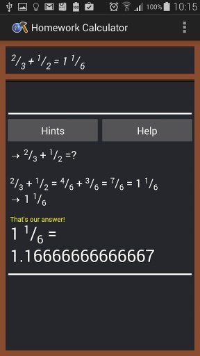 Homework Calculator截图2
