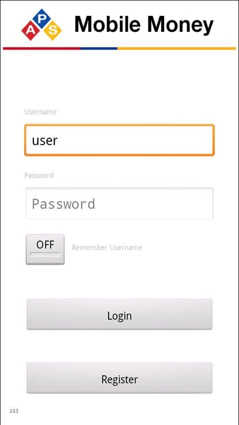 APS Mobile Money Demo 2....截图2