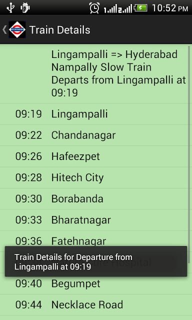 Hyderabad MMTS Train Timetable截图3