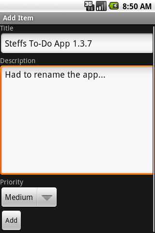 Steffs To-Do App截图3