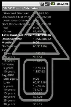 SMDC Condo Price Calculator截图