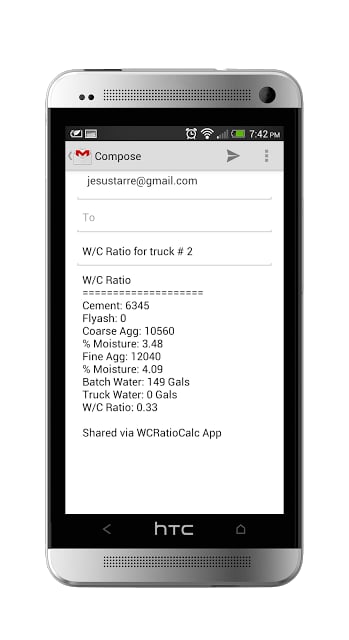 Water Cement Ratio Calculator截图3