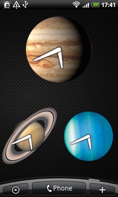 Planets Clock Widget截图2