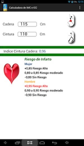 Calculadora de IMC y ICC截图3