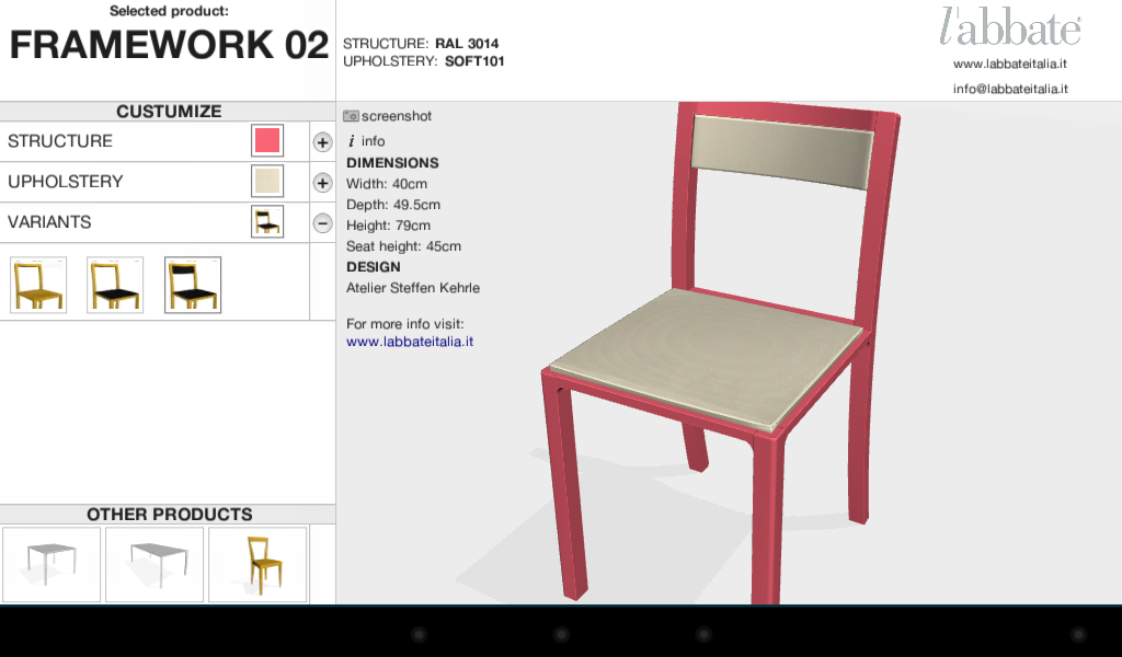 L'Abbate 3D Configurator截图3