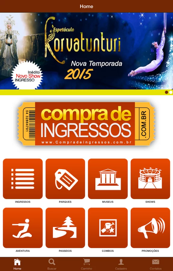 Compra de Ingressos截图1