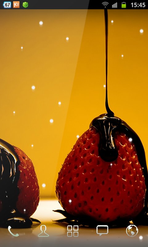 Galaxy Strawberry Wallpaper截图1