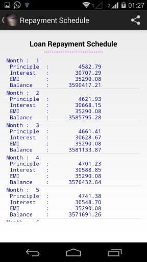 Advanced EMI Calculator截图2