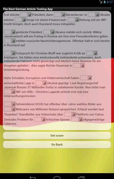 German Article Test App截图7