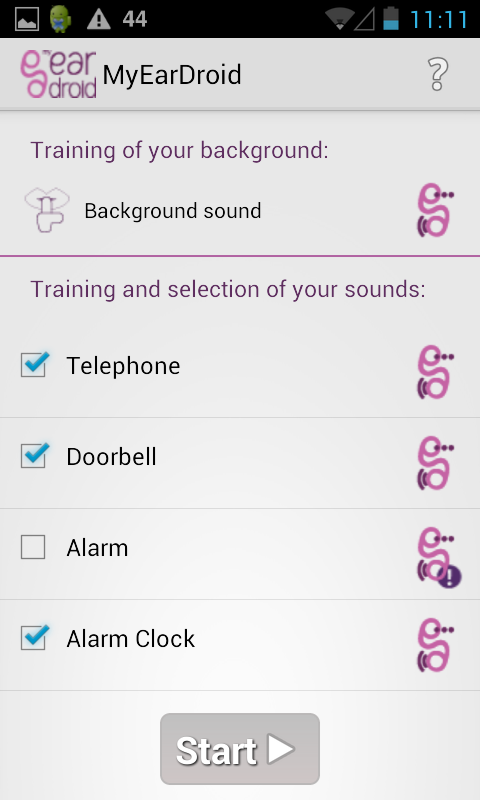 MyEarDroid - Sound Recognition截图2