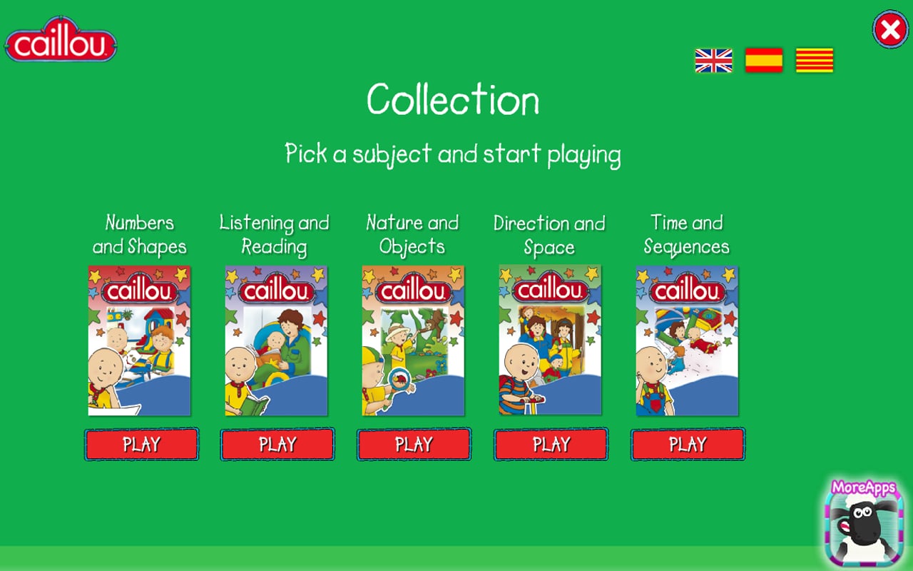 Caillou learning for kids截图1