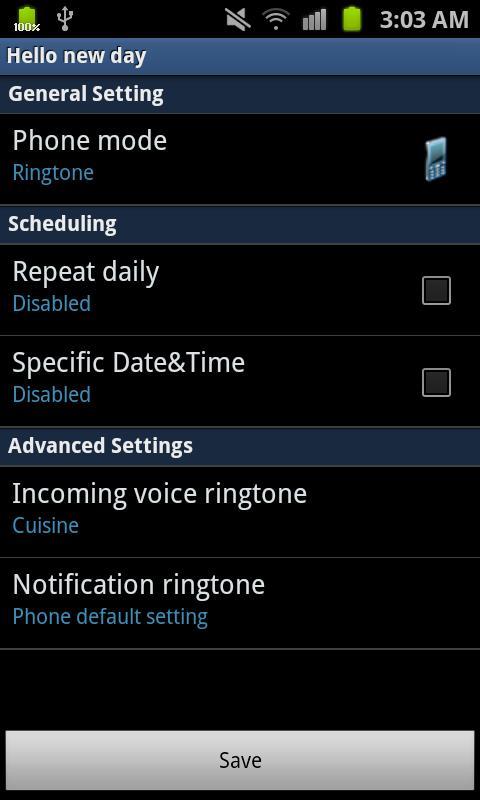 Ringtone Scheduler Free截图1