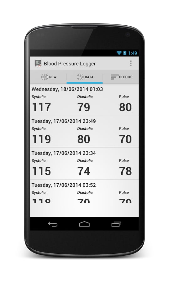 Blood Pressure Logger截图1