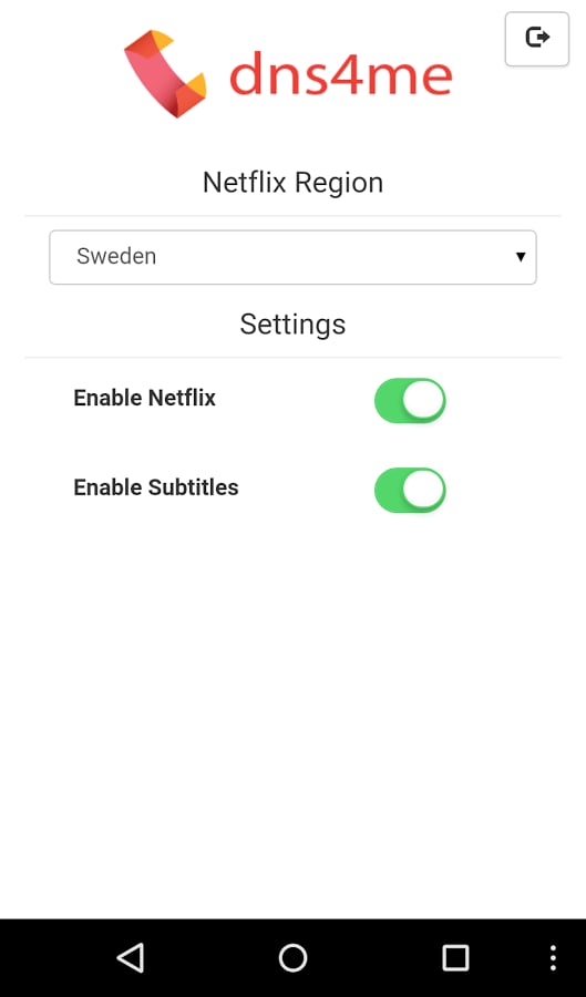 dns4me - Region Changer截图1