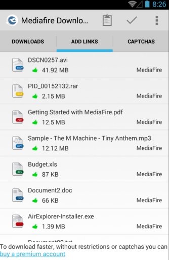 Mediafire Downloader截图5