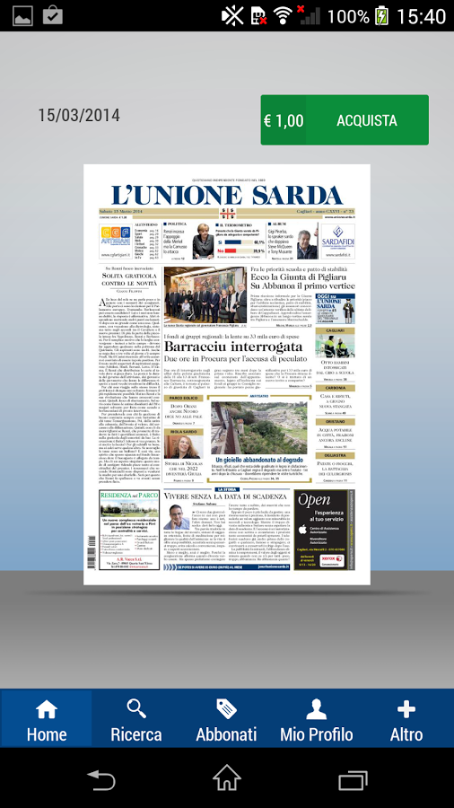 L'Unione Sarda Edicola截图11