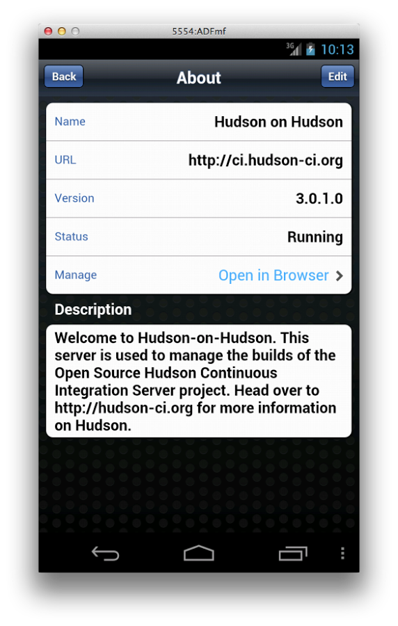 Oracle Hudson Mobile Monitor截图3