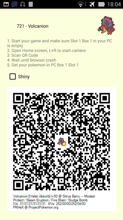 QR Codes for Pokemon XYO...截图5