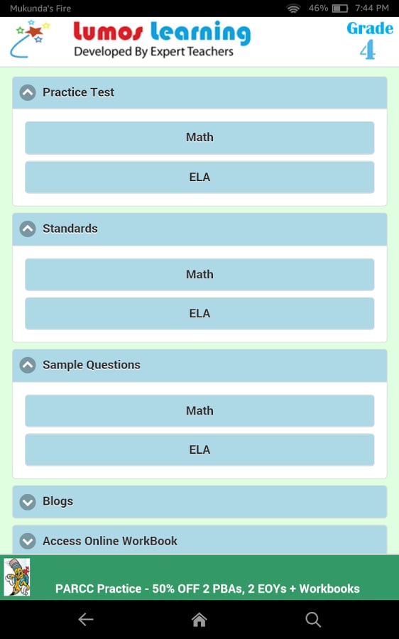 Common Core Grade 4 Prac...截图3