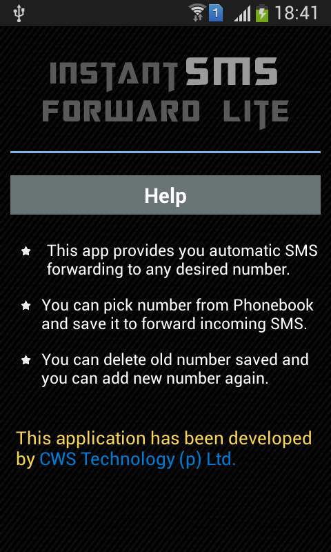 Instant SMS Forward Lite截图2