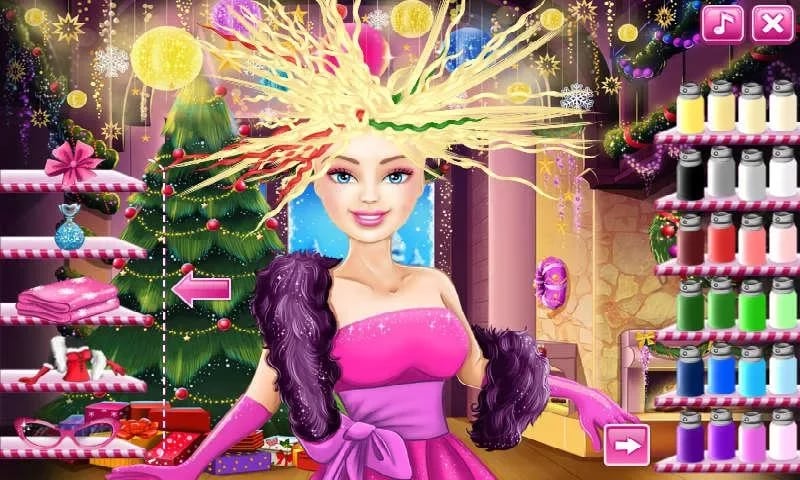 Christmas Barbie Hair Sa...截图3