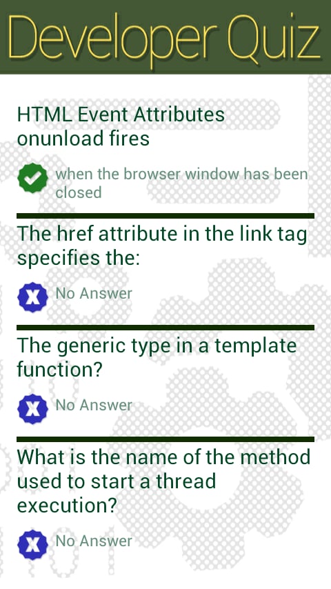 Developer Quiz截图3