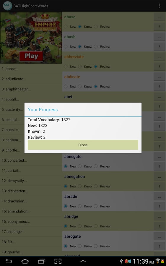 SAT High Score Words截图6