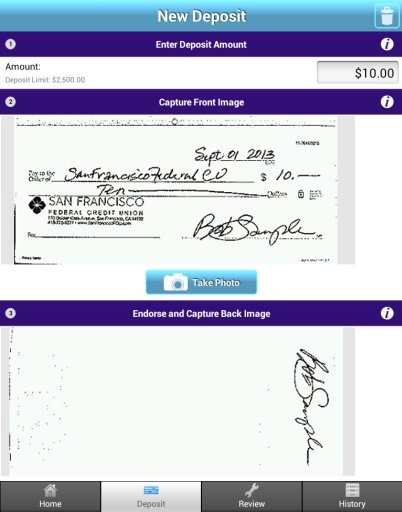 Mobile Deposit截图5