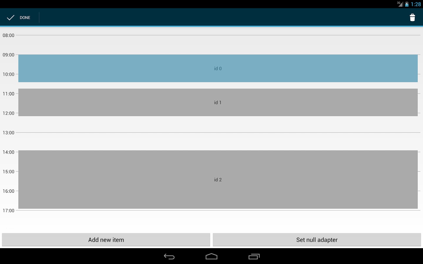 Schedule View Demo截图6